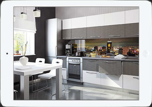 Пример просмотра проекта кухни Пример просмотра проекта кухни