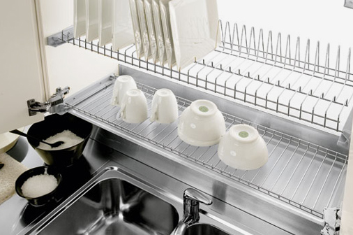 Сушка для посуды Пример решения монтожа сушки для посуды