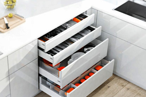 Выдвижные ящики Пример монтажа выдвижных ящиков