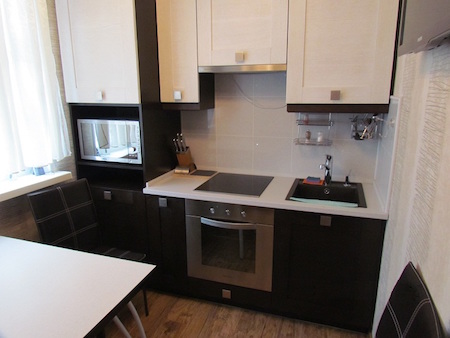 Фото Кухонный гарнитур Азалия. Маленький кухонный гарнитур с гарантией 3 года | Кухни на заказ на кухникирова.рф