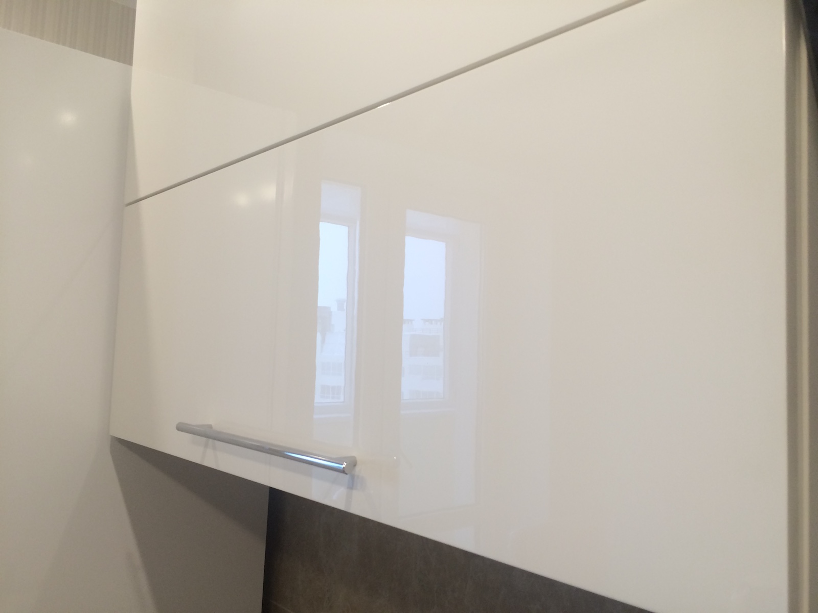 Фото 6 Кухонный гарнитур Жасмин с крашеными фасадами из МДФ | Кухни на заказ на кухникирова.рф